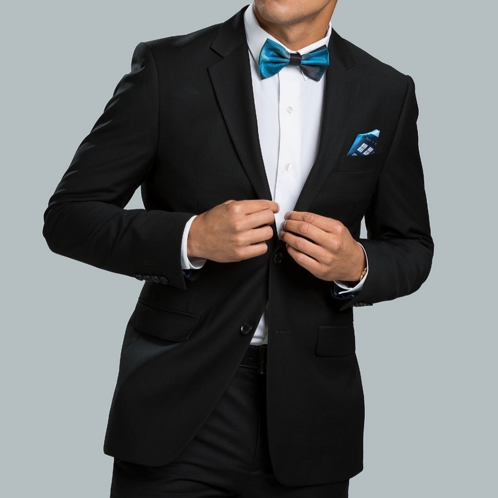 New! Doctor Who TARDIS Pop Interior Slim Fit Suit Jacket Men's Size 48
